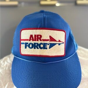 Vintage Blue Air Force Trucker Hat